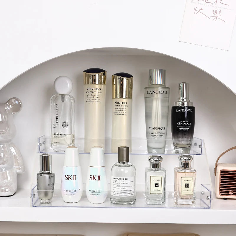 Acrylic Tiered Skincare & Cosmetics Display Rack