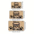 VIKAMA Cute Cat Door Mat – Fade Resistant Polyester Rug for Indoor & Outdoor