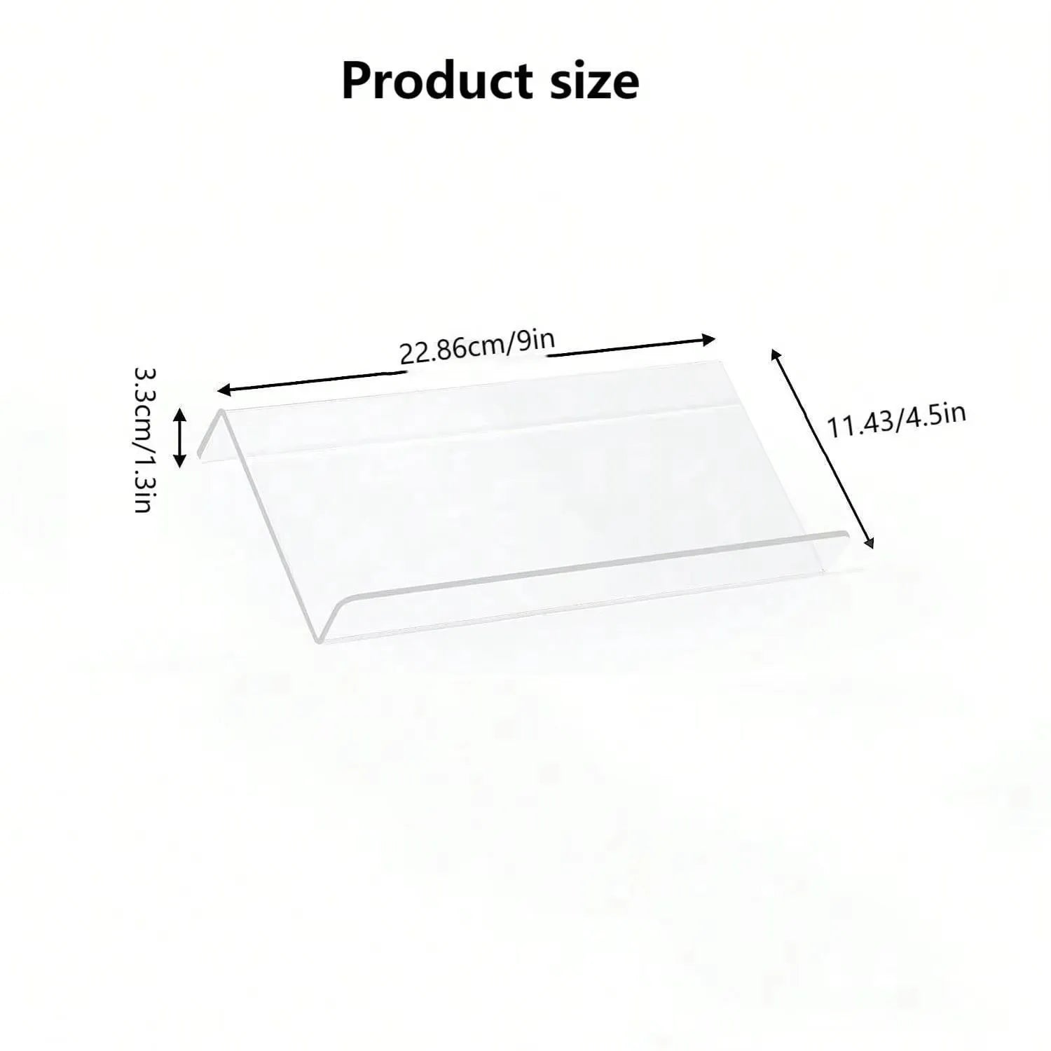Acrylic Spice Drawer Organizer Tray — Slanted, Expandable, Clear or Black