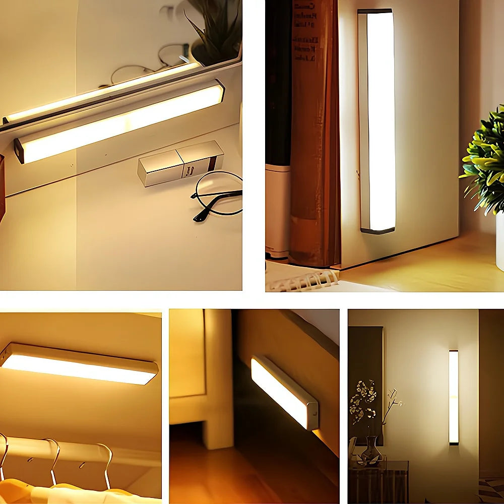 Wireless Motion Sensor Night Light — USB Rechargeable, Magnetic Mount