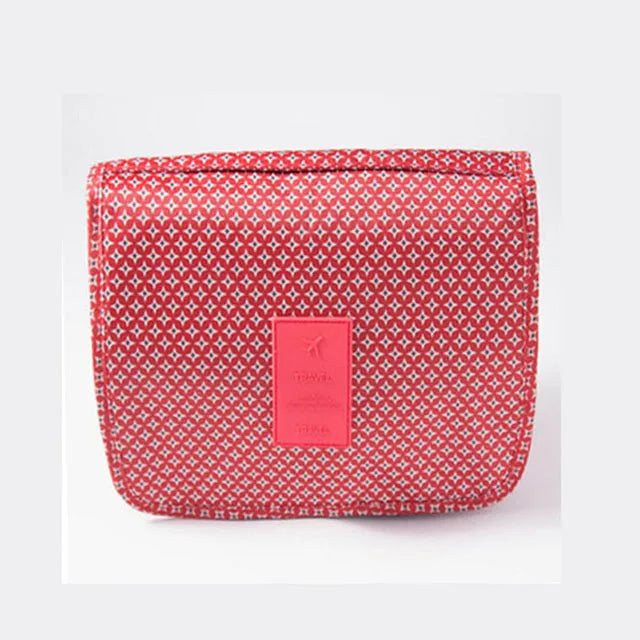 Foldable Hook Cosmetic Bag — Waterproof Travel Makeup Organizer, 24×19cm