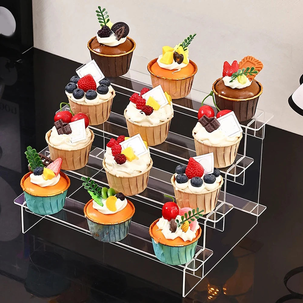 Multilayer Acrylic Display Stand with Removable Shelves