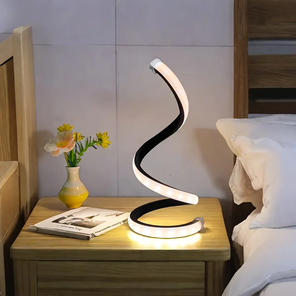 Spiral LED Night Light — 3 Colour Temperatures, Touch Dimming