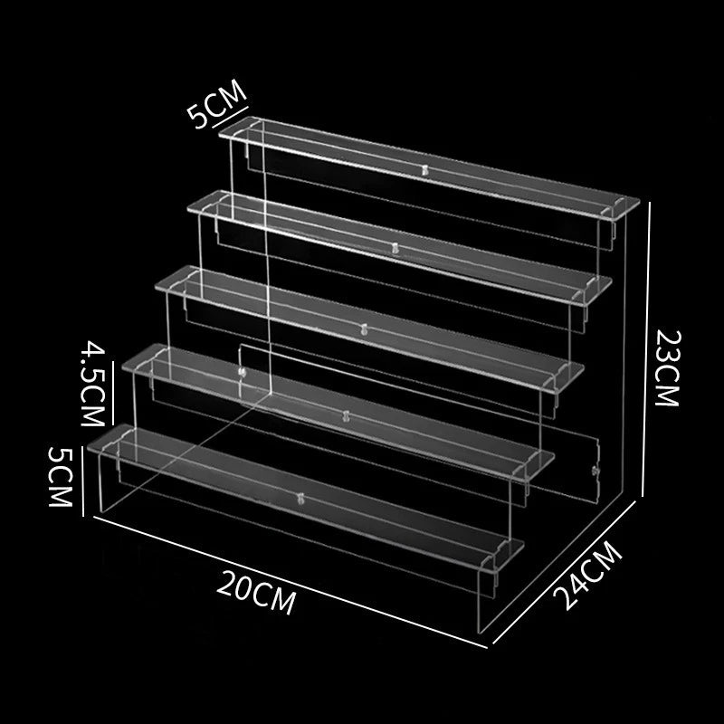 Multilayer Acrylic Display Stand with Removable Shelves
