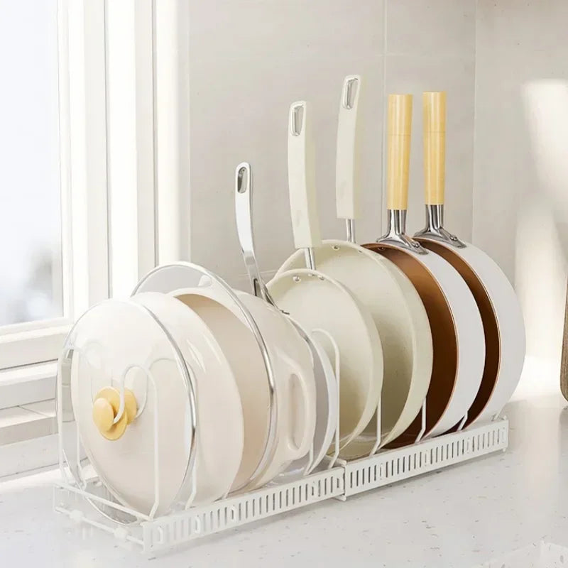 Adjustable Multi-Layer Pot & Dish Storage Rack