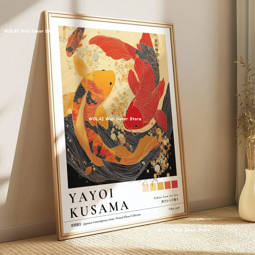 Japanese Wall Art Canvas Prints — Coral Reef, Mushrooms & Mount Fuji, Set of 1 or 3