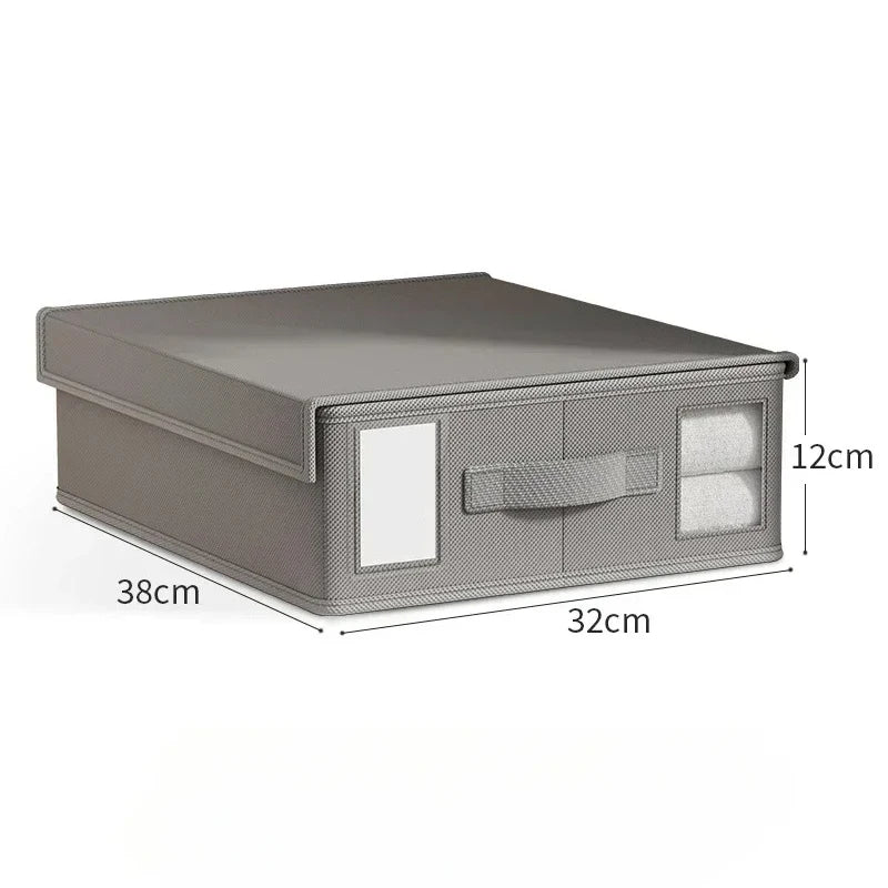 Non-Woven Bed Sheet & Blanket Storage Box with Lid