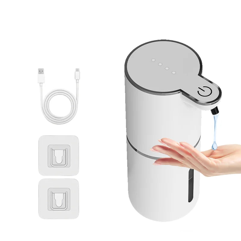 380ml Automatic Sensor Soap Dispenser — Rechargeable, 4-Level Dose, IPX5
