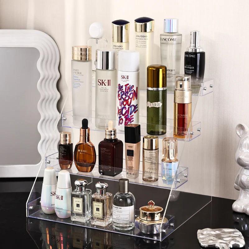 Acrylic Tiered Skincare & Cosmetics Display Rack