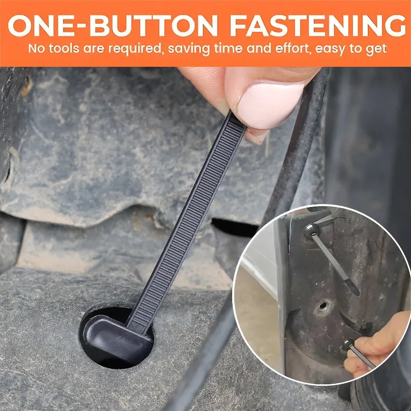 Nylon Self-Locking Zip Ties with Pin Button — Heavy Duty Fastening Strap