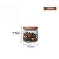 Glass Airtight Canister with Wooden Lid — Japanese Style, Kitchen & Pantry