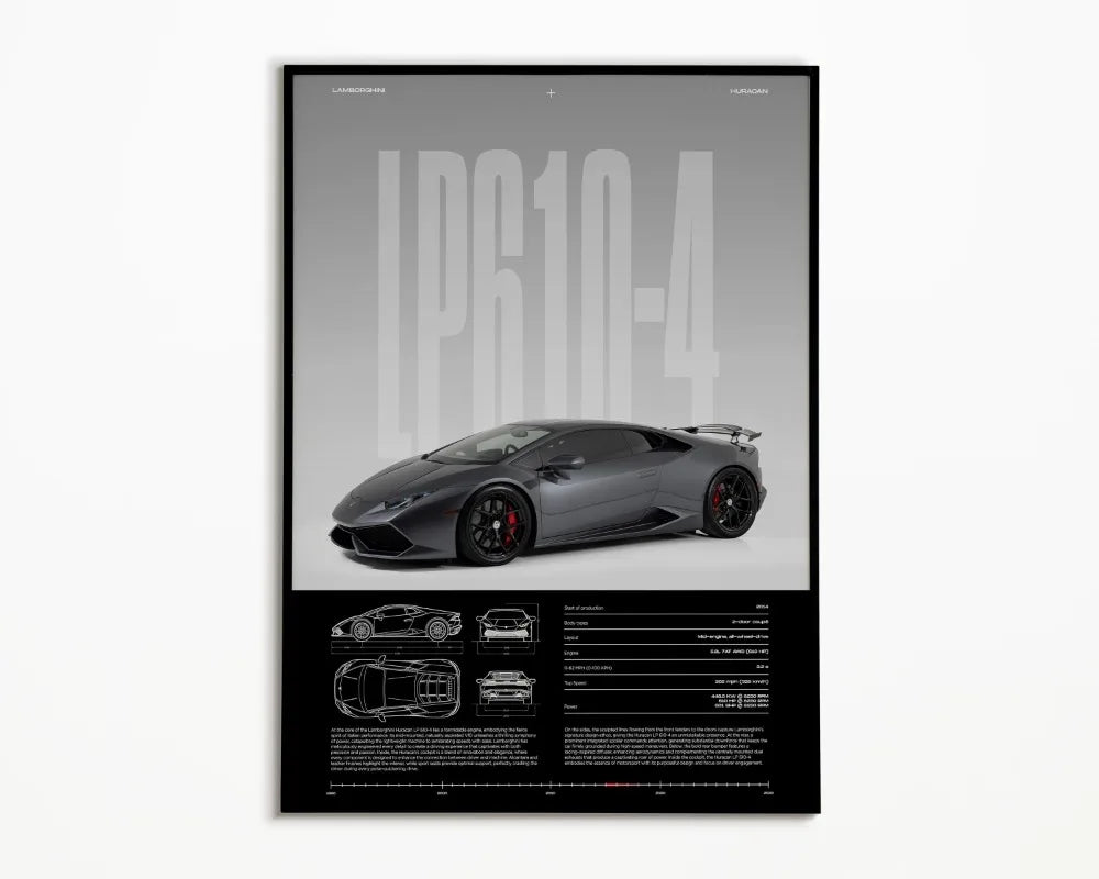 Luxury Sports Car Canvas Wall Art Poster — Unframed HD Print