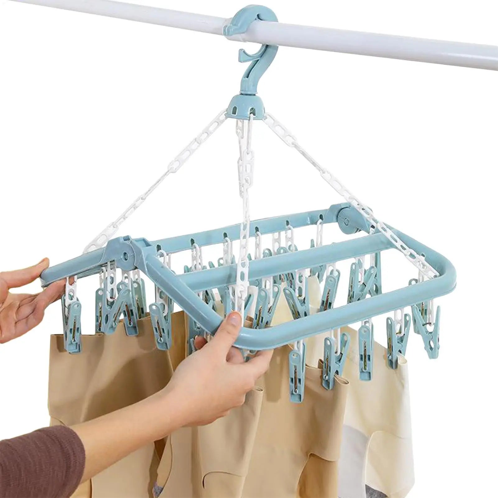 32-Clip Swivel Laundry Hanger