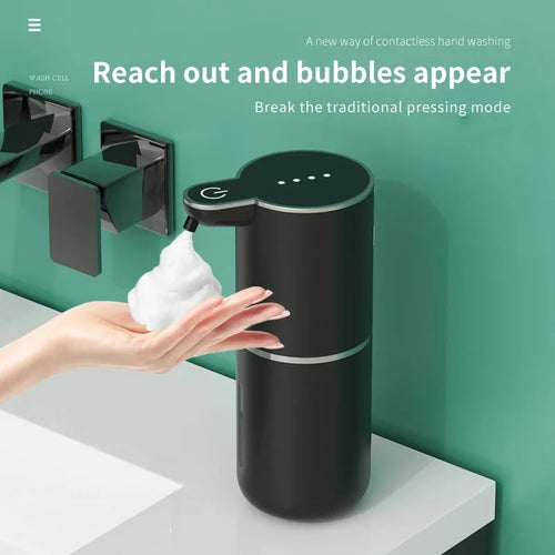 380ml Automatic Sensor Soap Dispenser — Rechargeable, 4-Level Dose, IPX5