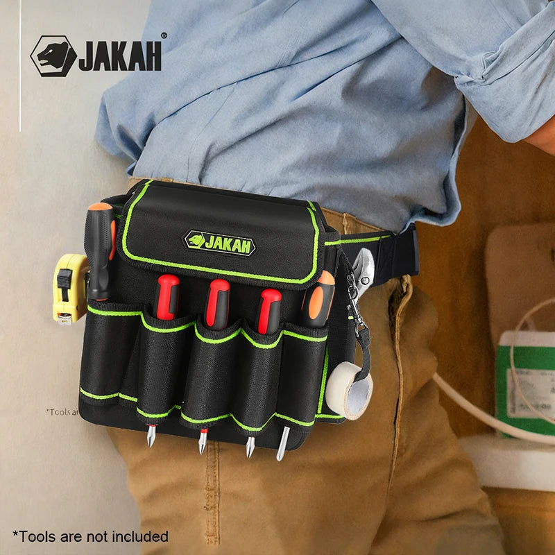Electrician Multi-Pocket Tool Bag – Portable Polyester Hardware Storage Pouch