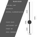 Minimalist Strip LED Wall Lamp — TV Wall & Bedroom, Black or Gold