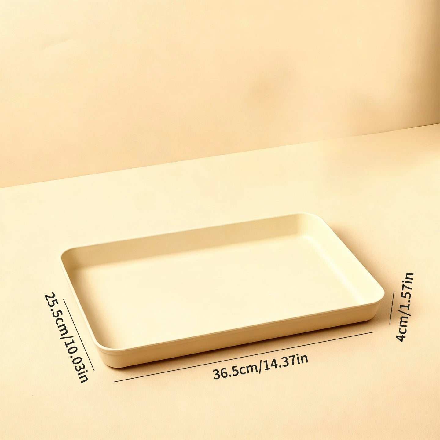 Deep Rectangular Plastic Storage Tray — Multi-Purpose Food & Kitchen Organiser