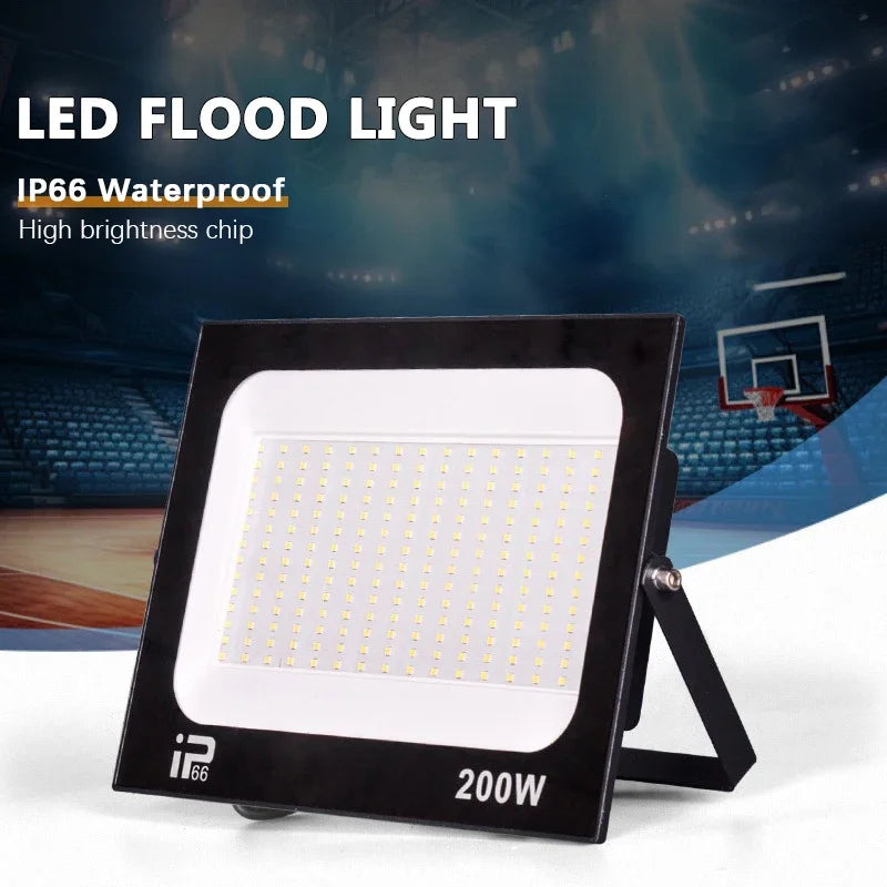TIIIIT LED Floodlight IP66 – 10W–200W Outdoor Spotlight AC220V