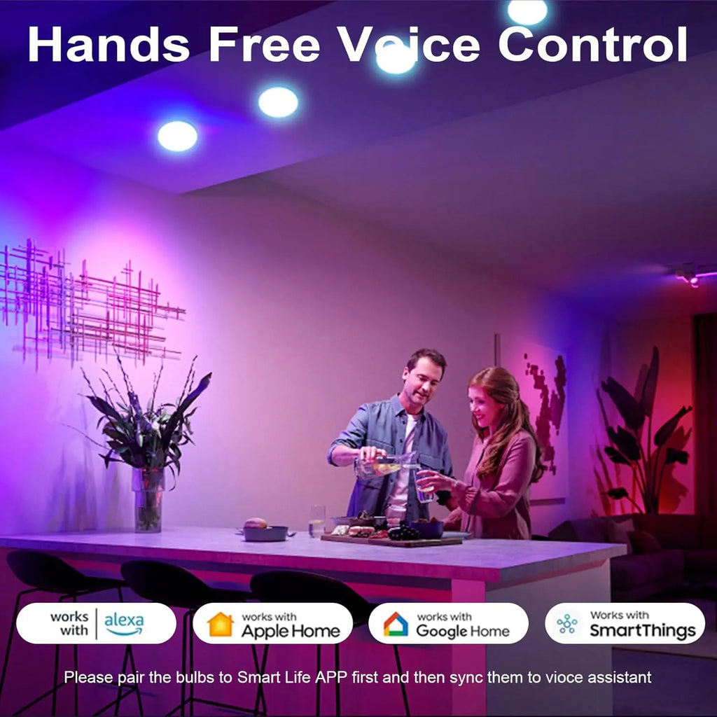 Smart GX53 WiFi Spotlight Bulb — Colour Changing, Alexa & Google Compatible