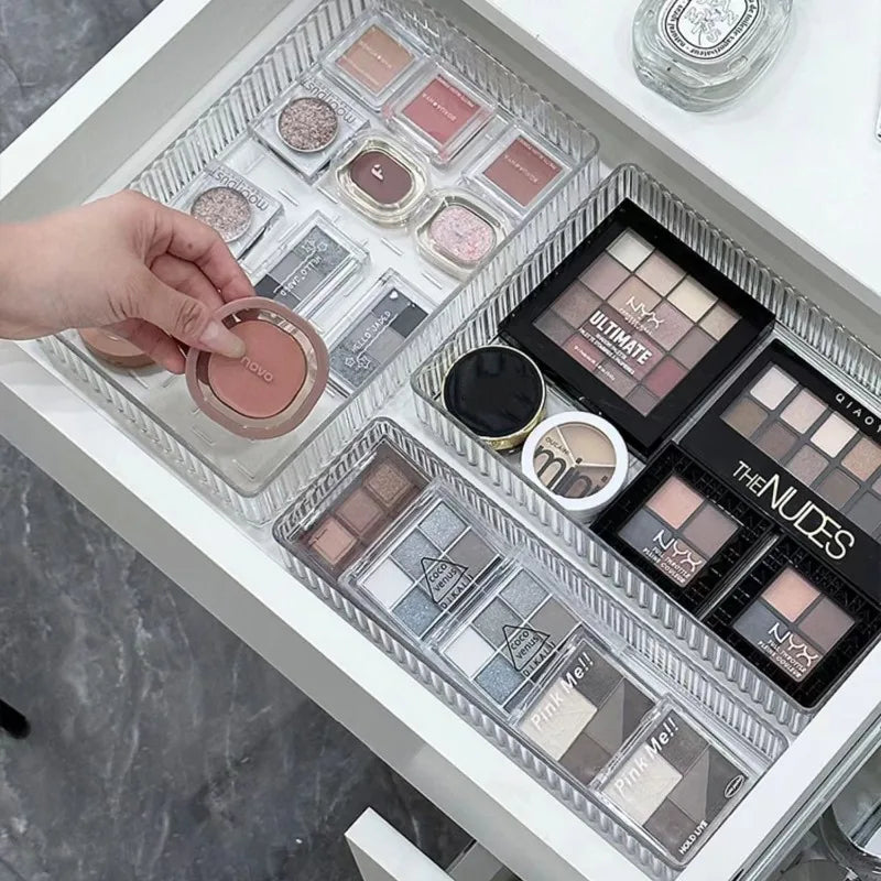 Transparent Modular Drawer Organizer Set