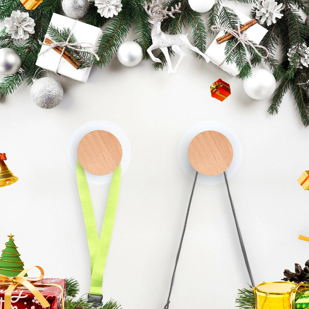 Geometric Wooden Wall Hook — Coat Peg for Clothes, Hats & Towels