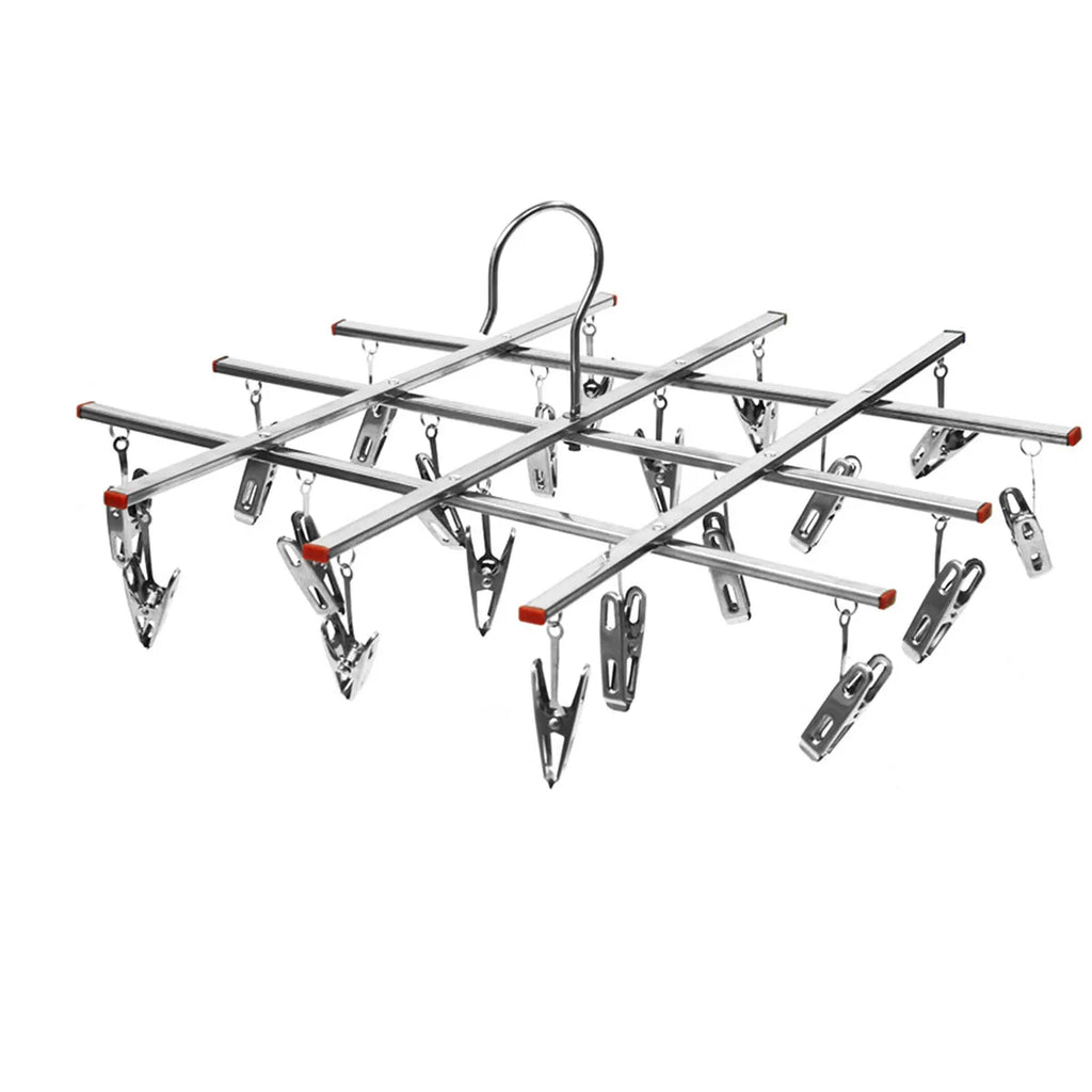 Foldable Stainless Steel Clip Drying Rack