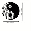 Yin Yang Metal Wall Art — Zen Sacred Geometry Wall Hanging
