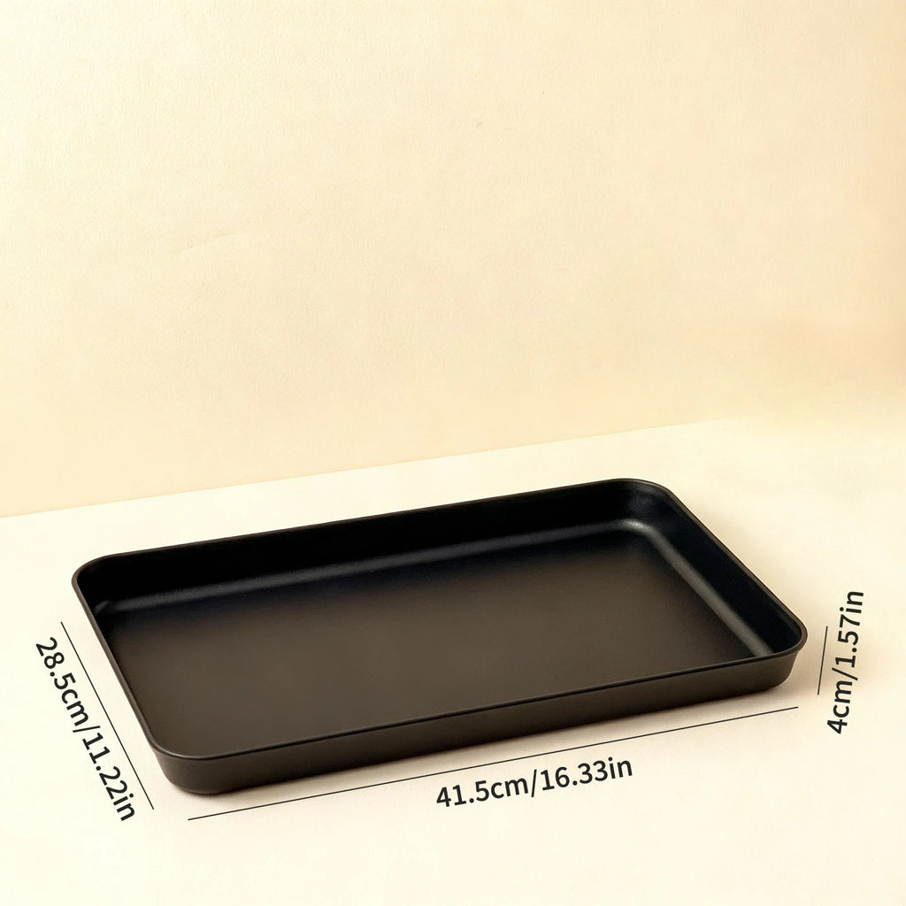 Deep Rectangular Plastic Storage Tray — Multi-Purpose Food & Kitchen Organiser