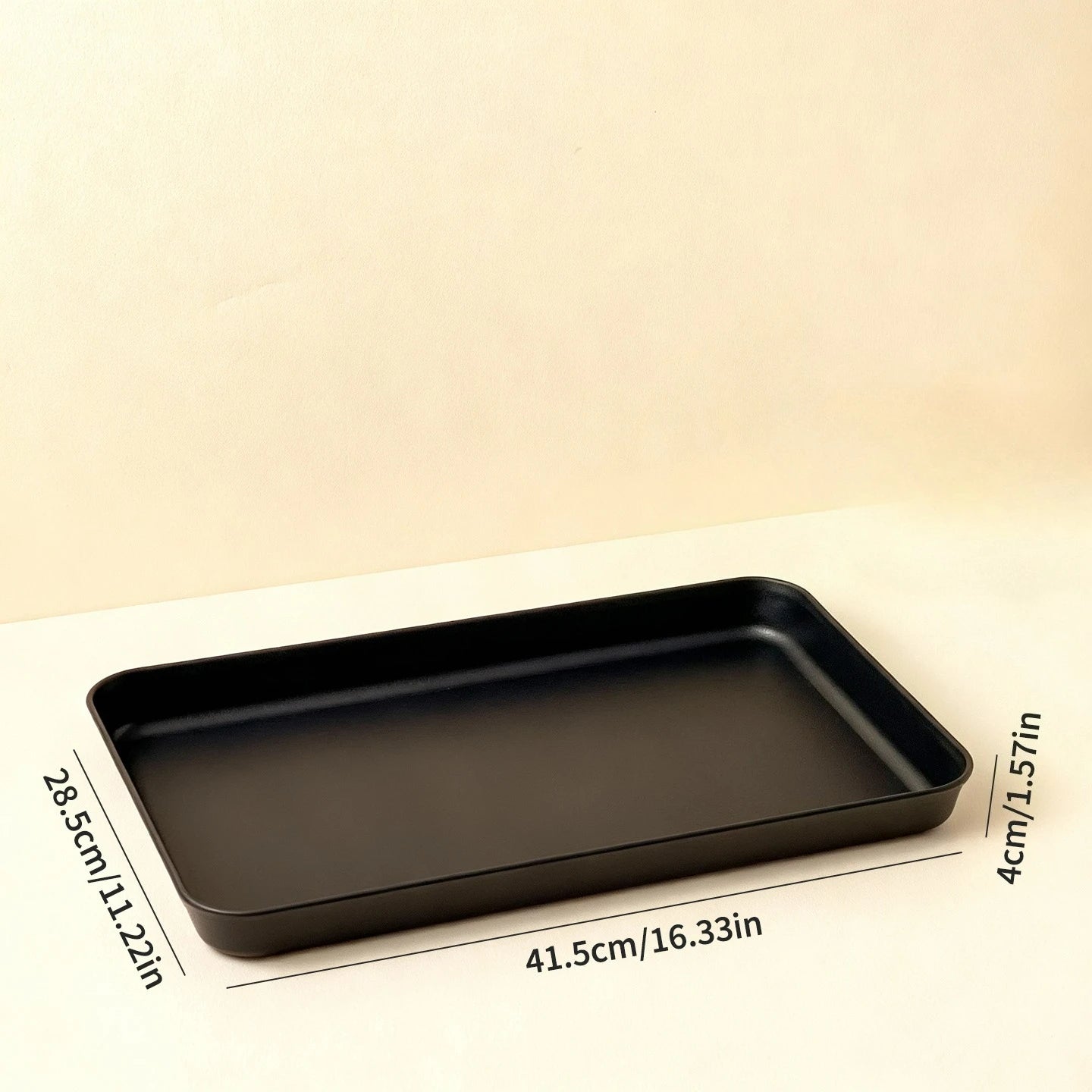 Deep Rectangular Plastic Storage Tray — Multi-Purpose Food & Kitchen Organiser