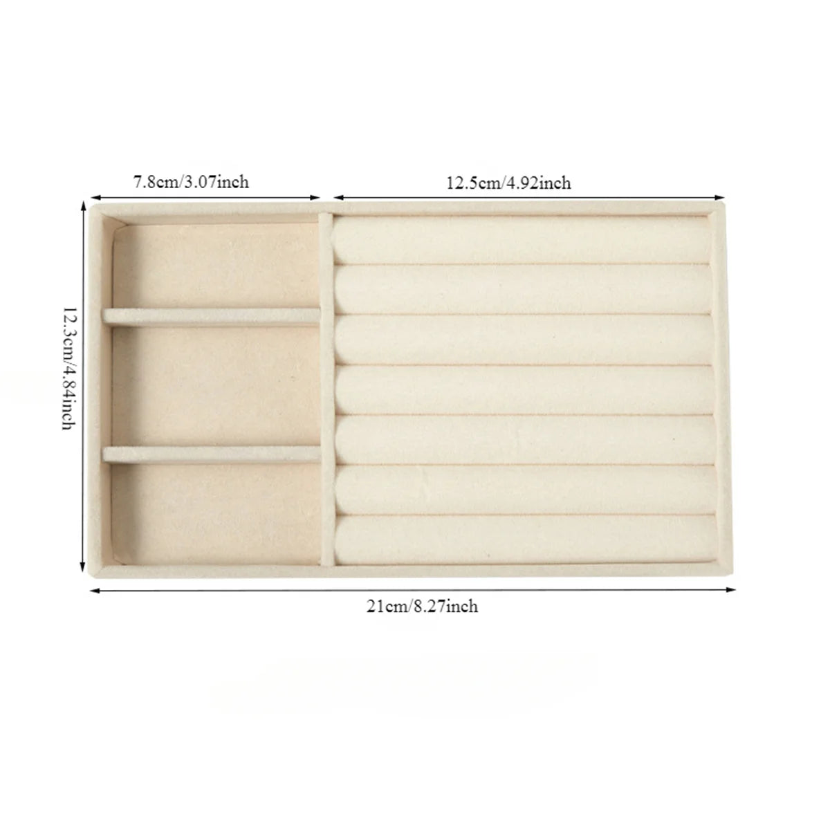 Velvet Jewelry Display Tray