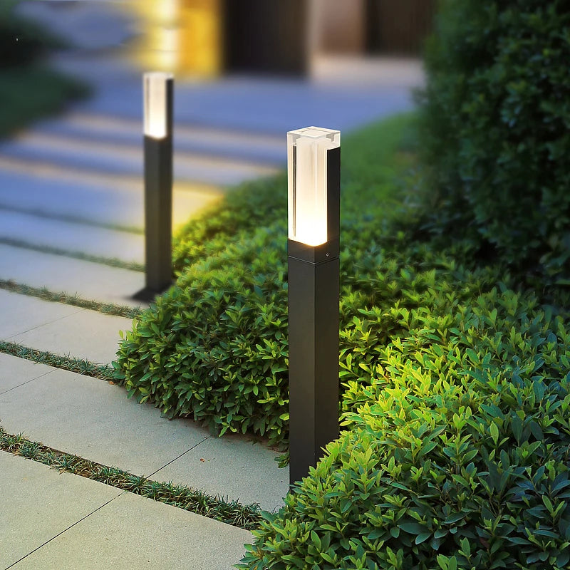 IP65 LED Lawn Light – 7W Aluminum & Acrylic Garden Post Lamp 30–100cm