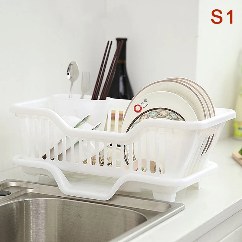 Countertop Dish Drying Rack with Drainer Board