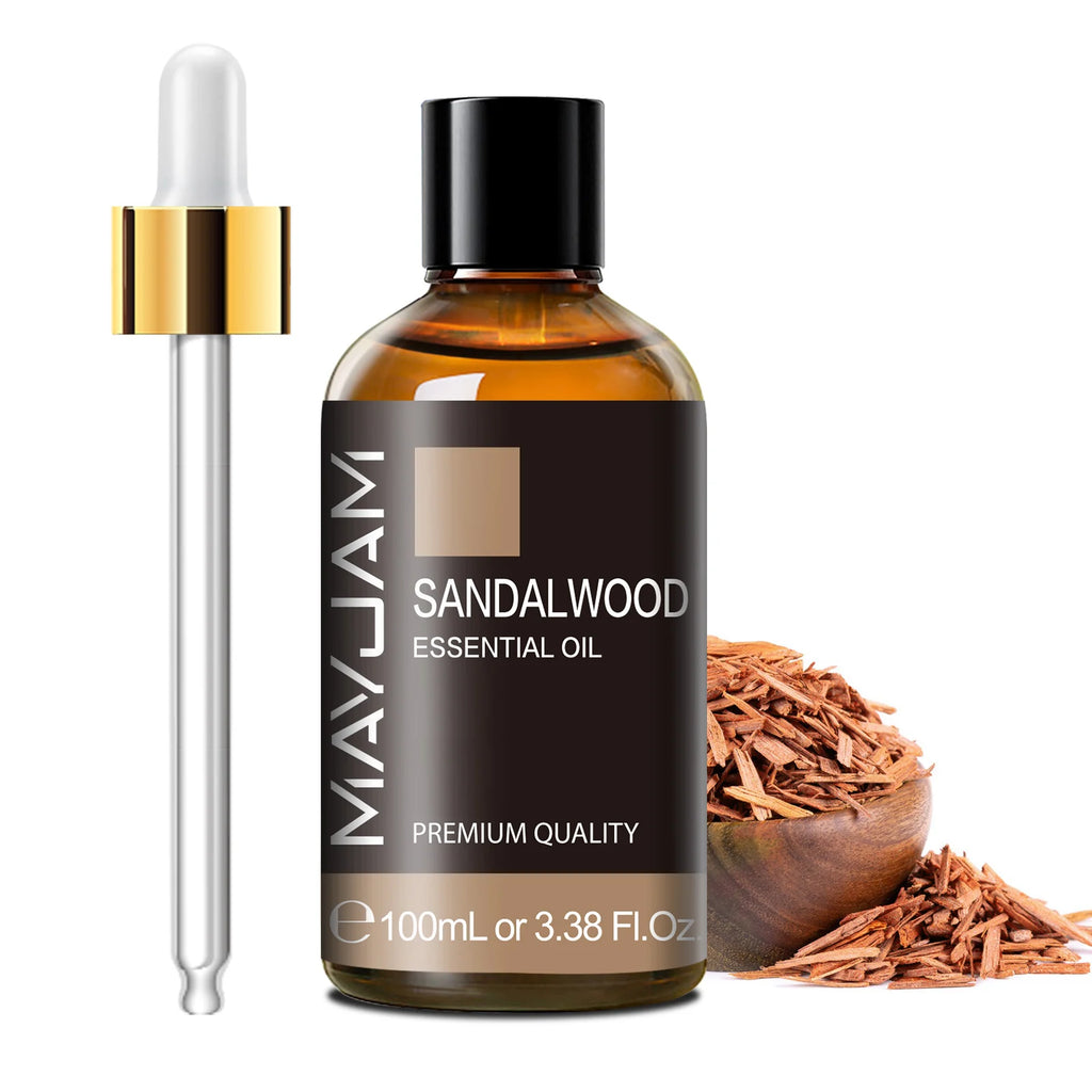 MAYJAM 100ml Pure Plant Essential Oil — Mint, Bergamot, Patchouli, Lemongrass & More