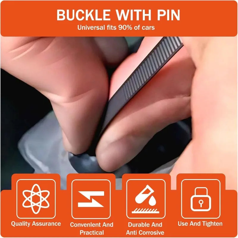 Nylon Self-Locking Zip Ties with Pin Button — Heavy Duty Fastening Strap