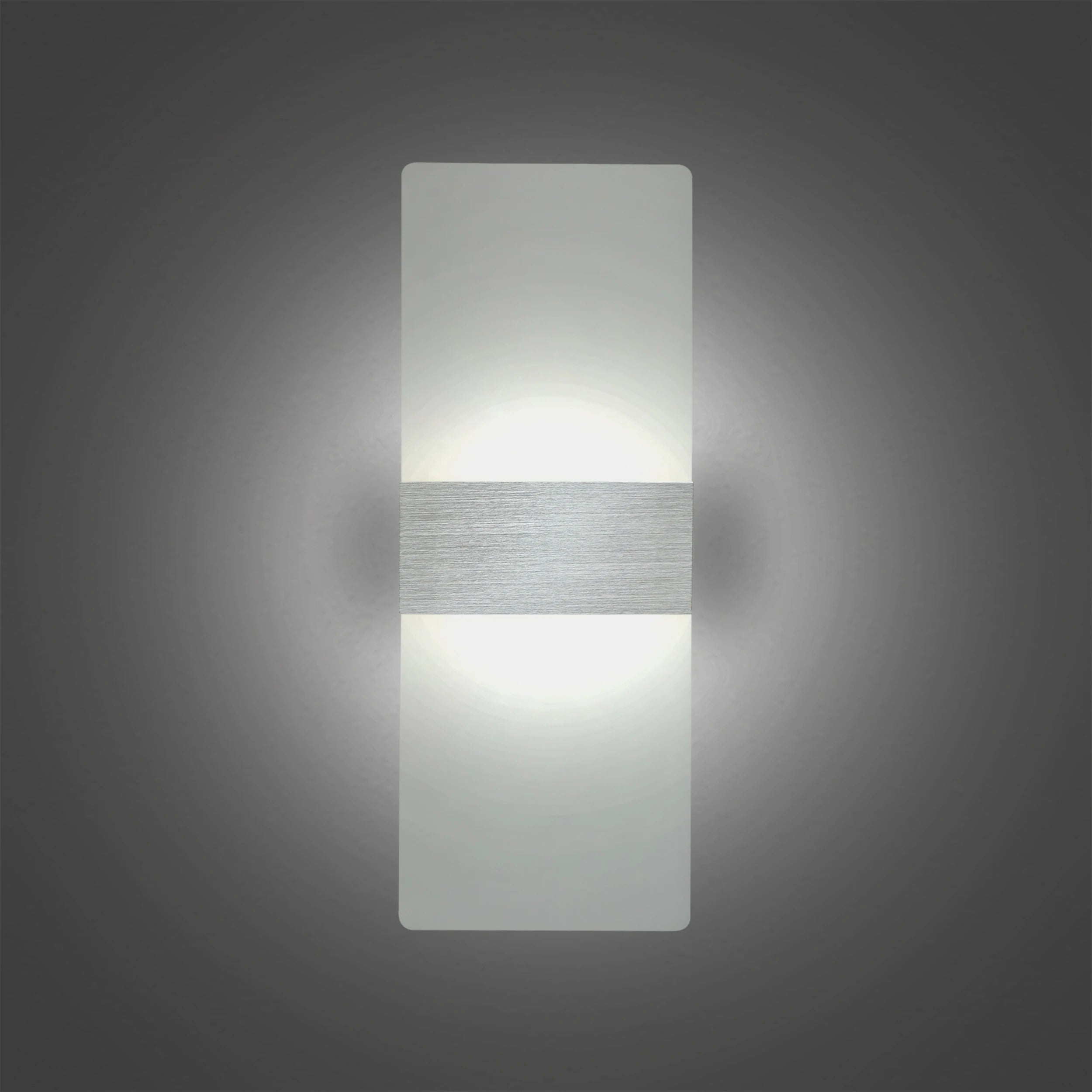 Acrylic LED Wall Sconce — 6W/12W, Black, Gold or Silver