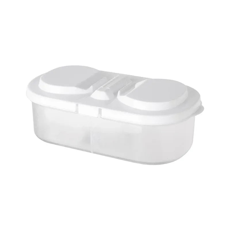 Dual-Compartment Lunch Box — Leakproof, Microwave Safe, for Kids & Adults