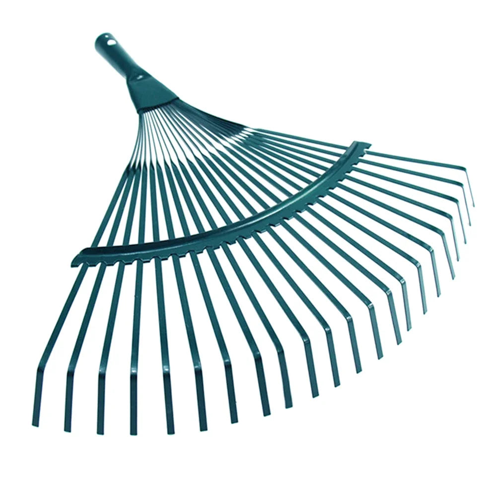 22-Tooth Iron Garden Rake – Durable Leaf & Soil Rake for Gardeners & Landscapers