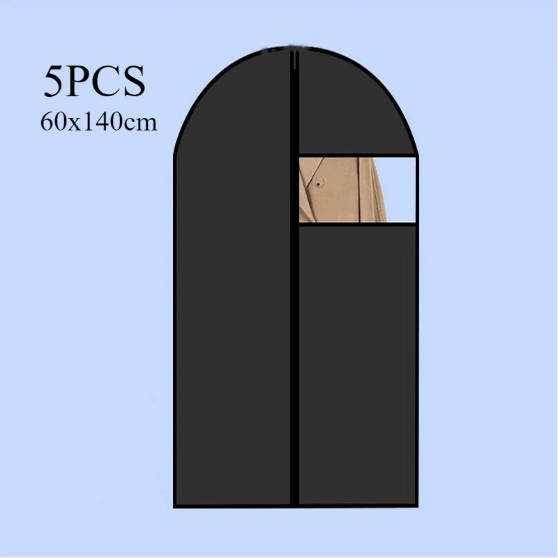 PEVA Waterproof Garment Bags with Window — Pack of 5