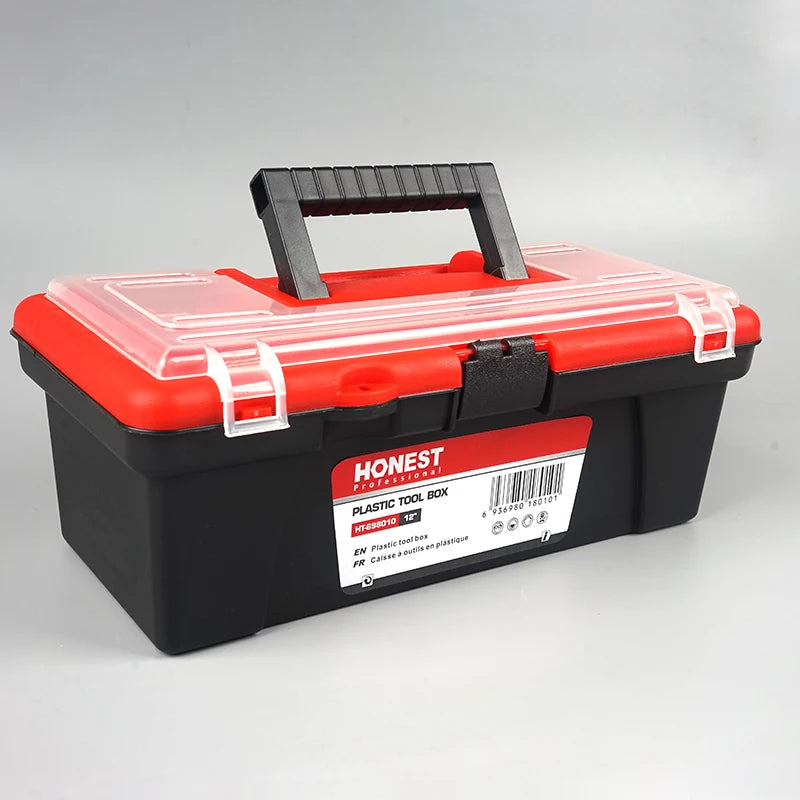 12-Inch Portable ABS Tool Storage Box with Handle – Multi-Use Organizer for Car & Home