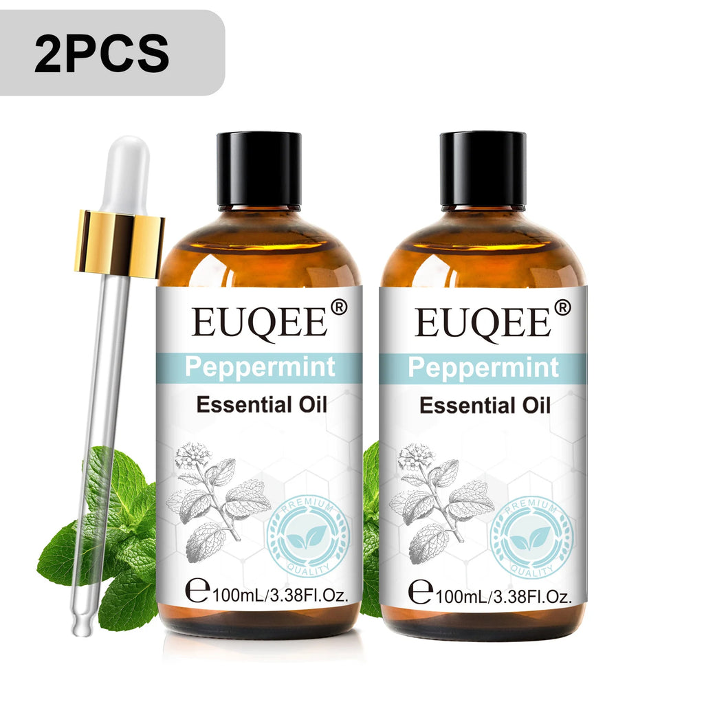 EUQEE 100ml Pure Essential Oil — Vanilla, Lavender, Cinnamon or Lemon — Diffuser & Candle Making