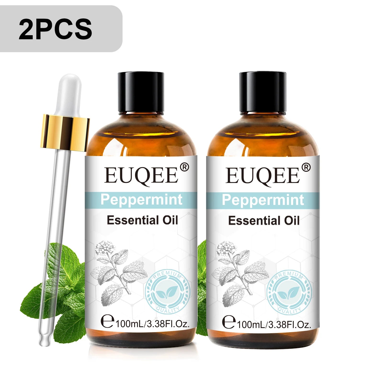 EUQEE 100ml Pure Essential Oil — Vanilla, Lavender, Cinnamon or Lemon — Diffuser & Candle Making