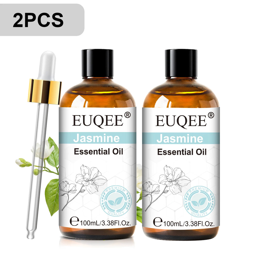 EUQEE 100ml Pure Essential Oil — Vanilla, Lavender, Cinnamon or Lemon — Diffuser & Candle Making