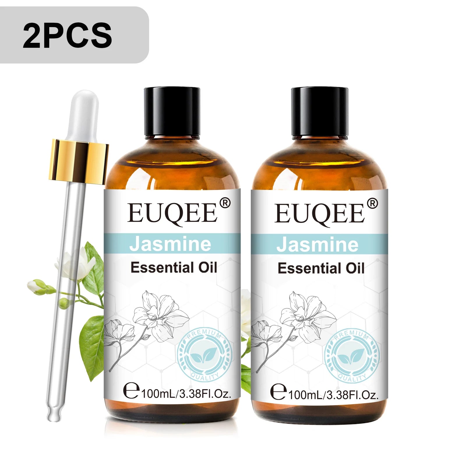 EUQEE 100ml Pure Essential Oil — Vanilla, Lavender, Cinnamon or Lemon — Diffuser & Candle Making