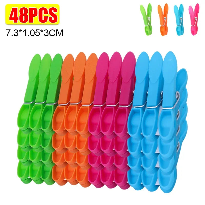 Colorful Plastic Clothespins