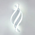Curved Spiral LED Wall Lamp — 3 Colour Temperatures, Black or White