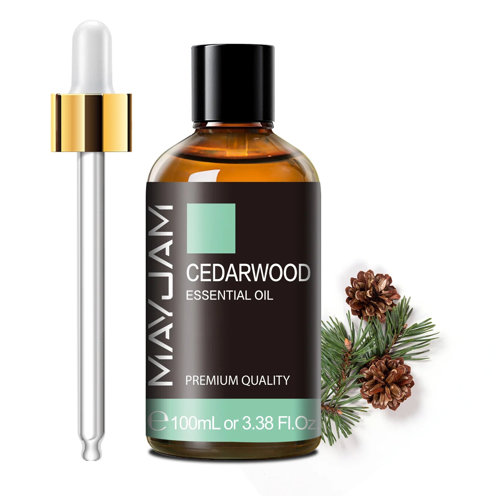 MAYJAM 100ml Pure Plant Essential Oil — Mint, Bergamot, Patchouli, Lemongrass & More