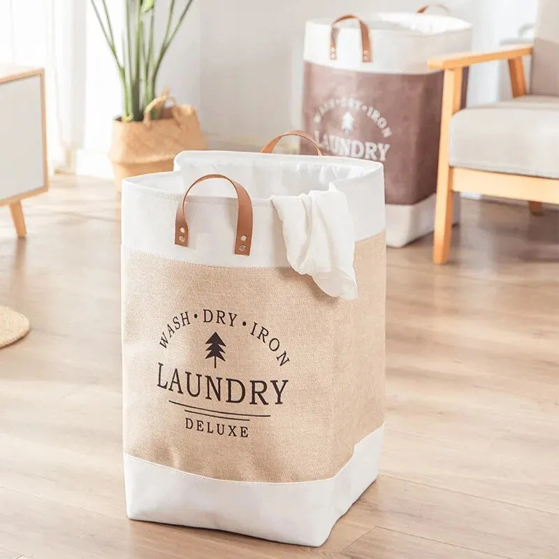 Large Foldable Fabric Laundry Basket