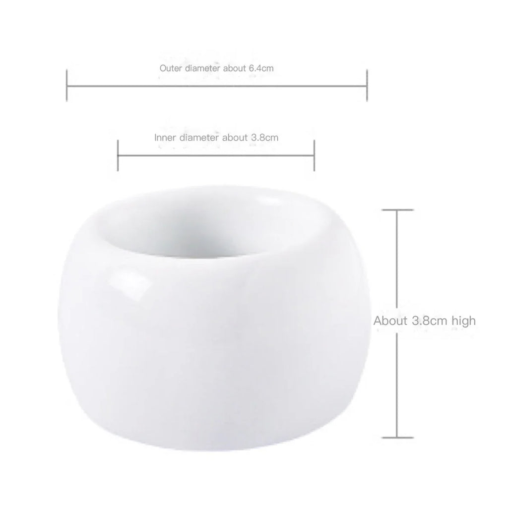 Ceramic Electric Toothbrush Holder — Nordic Marble & Solid, 6.4×3.8cm