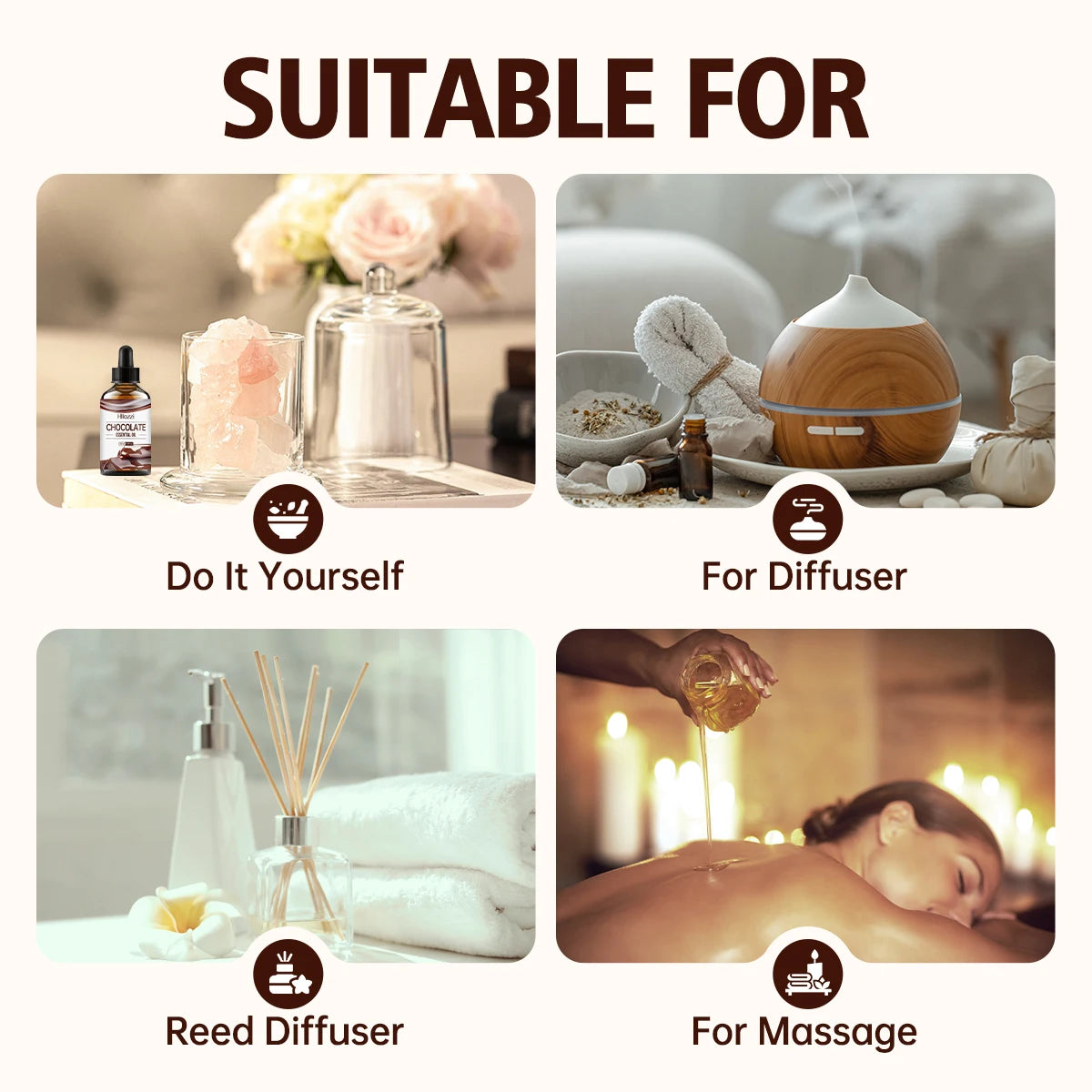 Chocolate Compound Essential Oil — Humidifier, Diffuser & Candle Making