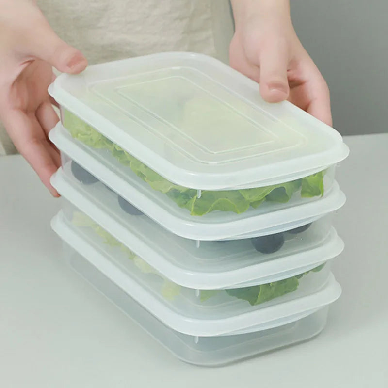Refrigerator Frozen Meat & Food Fresh-Keeping Box — Portable, Microwave Safe